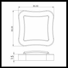Button Alfa Pilli Led Spot, Beyaz Gövde, Gün Işığı