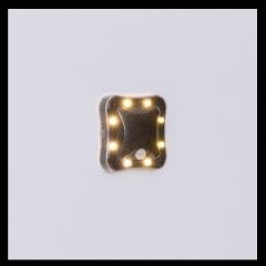 Button Alfa Pilli Led Spot, Siyah Gövde, Beyaz Işık
