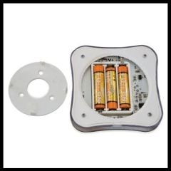 Button Alfa Pilli Led Spot, Siyah Gövde, Beyaz Işık