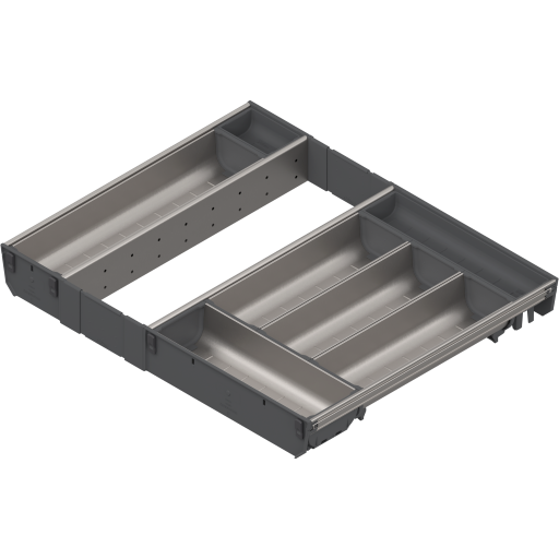 ORGA-LINE Kaşıklık, 600x450mm, İnox-Mat/Toz Gri