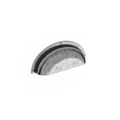 LAMONT Kabuk Kulp, Antik Gümüş, 32mm