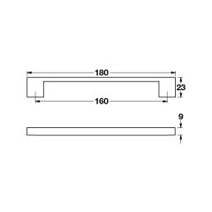 HAN Kulp Parlak Krom 160mm